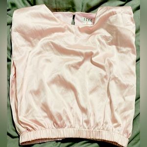 pink shoulder top